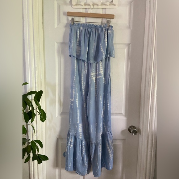 Japna Light Blue Tie-Dye Jumpsuit - Picture 3 of 5